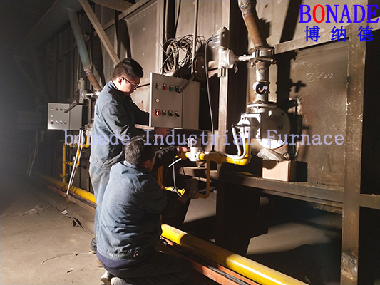 燃气炉安装现场