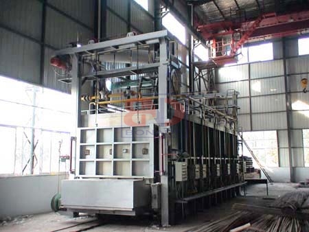 模壳焙烧燃油炉贯通式生产线