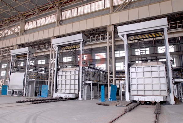 台车式全纤维加热炉