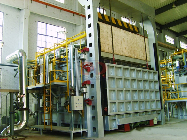 台车式浇筑料型加热炉